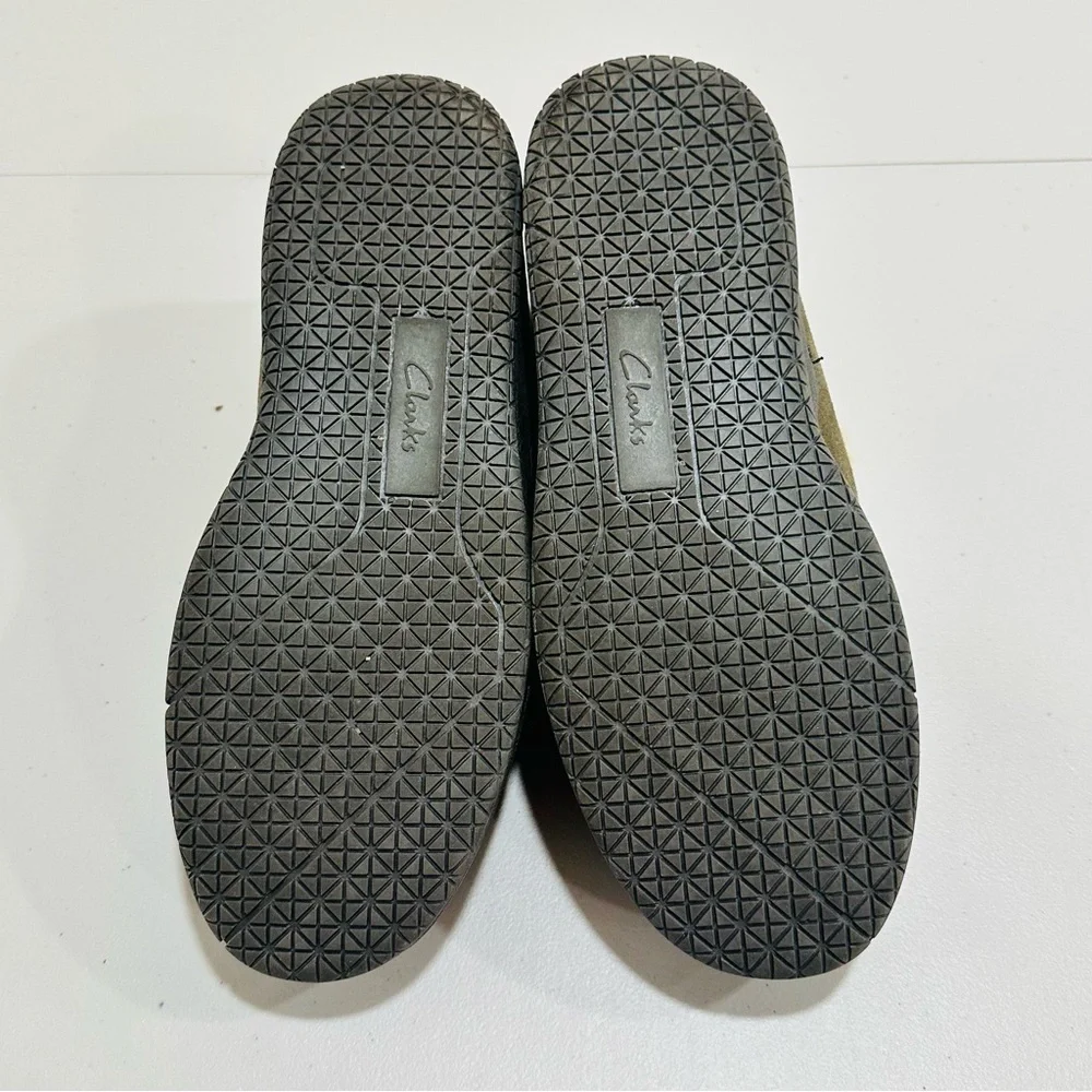 Clarks Mens Suede Leather Sherpa Lined‎ Ankle Bootie Slipper JMH1952 size 10 M
